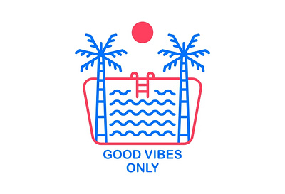 Good Vibes Only T-Shirt adventure apparel beach camping good vibes holiday monoline national park nature ocean outline pool sea summer swimming tattoo travel tropical tshirt vacation