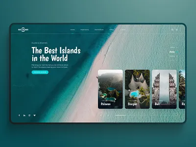 Best Island website art