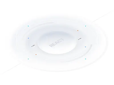 React - HUD 3d application figma fui futuristic hud illustration interface ui