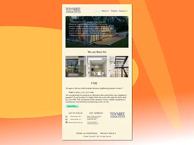 Redesign Landing Page Toynbeeassociates.com app branding design graphic design landingpage ui ux webdesign