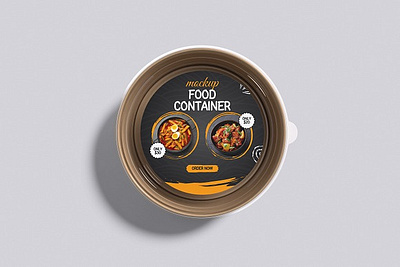 Food container Set Mockup blank box design disposable empty food container set mockup isolated lunch packaging plastic product set takeaway template