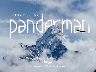 panderman - Simple Modern Font branding circle clean cool design font fresh halfmoon handwriting lettering logo monospaced mountain nature font san serif simple simple font typeface typography wedding font