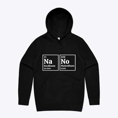 NaNo Periodic Table T-shirt & Hoodie graphic design hoodie nano periodic table tshirt