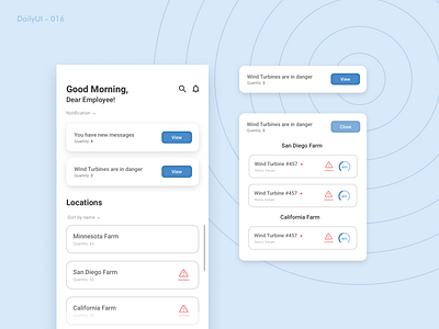 Daily UI - 016: Pop-Up / Overlay 016 blue app challenge daily ui daily ui 016 eco eco app ecological energy industry industry app mobile app overlay pop up ui ui challenge ui ux ux wind energy windmill windmill app
