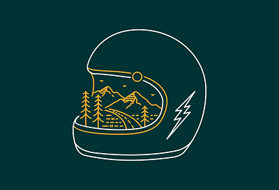 Ride & Wild 1 T-Shirt adventur apparel bike biker exhaust helmet monoline motorbike motorcycle mountain national park nature outdoors outline race sport tattoo travel tshirt