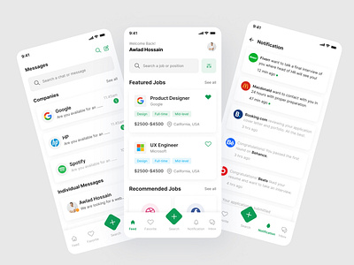 Jobers App Design app app design google job app job saas saas app trendy design ui design uiux design web app web app design web application web design web job