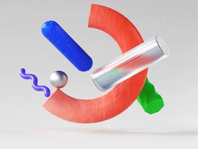 Geometric Object 3d graphic design