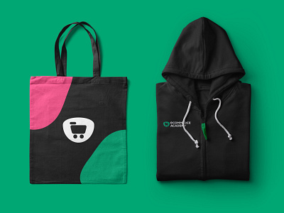 eCommerce Academy - Brand application brand brand application branding design graphic design mockups visual identity