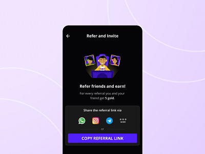 Loco Refer UI app design game ui gaming illustration invite live streaming refer refer and earn ui ui design