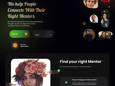 Mentors app branding design figma icon illustrator logo ui