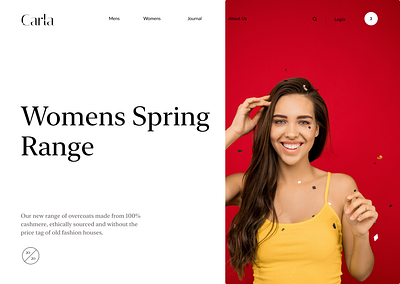 Carla-Home page banner adobexd app branding design figma logo page ui ux web xd