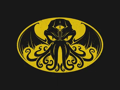 Arkham Monster batman cartoon design illustration logo pop t shirt tee vector