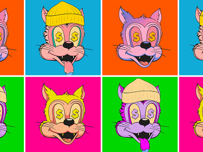 WARHOL TOONZ branding collector crypto degen degen toonz design eth ether identity illustration logo nft toonz