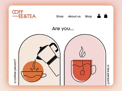 Daily UI #003 blog branding daily ui dailyui design home page illustration landing page logo shop ui web web design