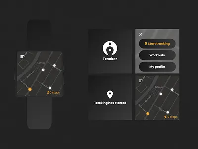 DailyUI #120 - Smart watch tracker adobexd daily 100 challenge dailyui dailyuichallenge design figma smartwatch ui ui ux uidesign user interface