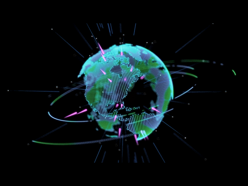 Information Earth animation