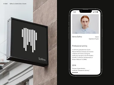Sofino / Website for dental clinic in Zurich clean clean design clean ui dental dental clinic design logo meet your team minimal mobile mobile app mockup modern responsive typo typography ui ui design ux webdesign