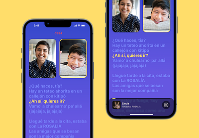 Talkwithme App app design digital product digital product design gamification karaoke language learning mobile mobile app music product design song ui ui design ux ux design videocall
