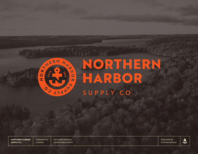 Northern Harbor Supply Co. | Logo Design 2 adobe illustrator branding logo logo design northern harbor northern harbor supply co old fashioned outdoor outdoor store product supply co. vintage vintage logo