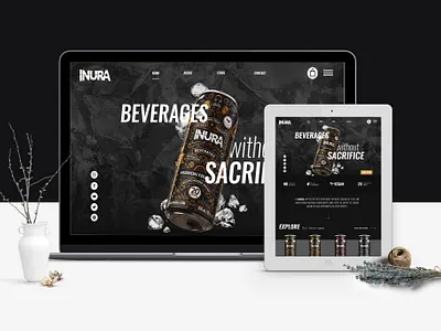 Inura Website Design shopify ui website design