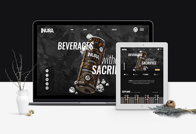Inura Website Design shopify ui website design