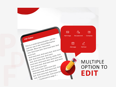 PDF Reader: Edit PDF design graphic design ui ux