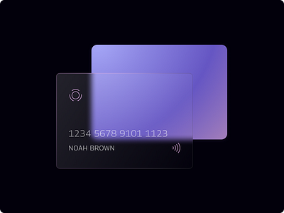 Glass Card Design behance branding card design dribbble effect glass logo ui uiuxdesign ux