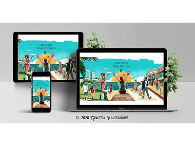 The Dryftwell Project - Continued... city colors design different digital painting dryftwell fun go places handdrawn illustration people project state style texture travel us young