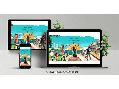 The Dryftwell Project - Continued... city colors design different digital painting dryftwell fun go places handdrawn illustration people project state style texture travel us young