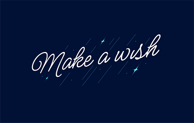 Make a wish comet design make a wish shooting space star stars typography wish wishing