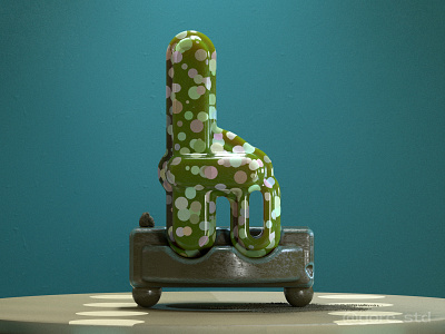 Diverse Letter H 3d 3d artist 3d font 3d lettering 3d type 3dtype art direction c4d digital art diverse dotted type experimental type good type gore std redshift 3d render rounded type type typedesign typography