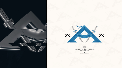 A Ninja Logo 3d a logo design animation blue logo brand design logi branding cinema4d design graphic design logo motion graphics ninja logo design photoshop vector