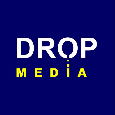 DROP MEDIA LOGO DESIGN brand logo branding business logo creative logo drop logo graphic design illustration logo logo design minimal modern logo unique logo vector