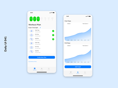 Daily UI 041 | Workout Tracker daily ui 041 ios mobile design workout tracker