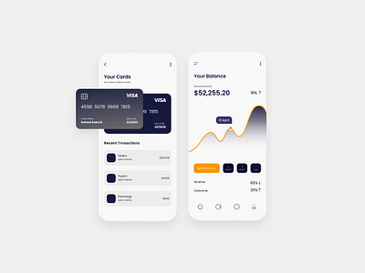 Banking App adobe xd android app app design creative figma finance app interface ios app mobile app mobile app design ui design uiux work