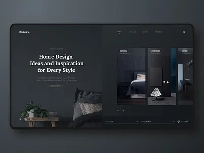 Interior design website art