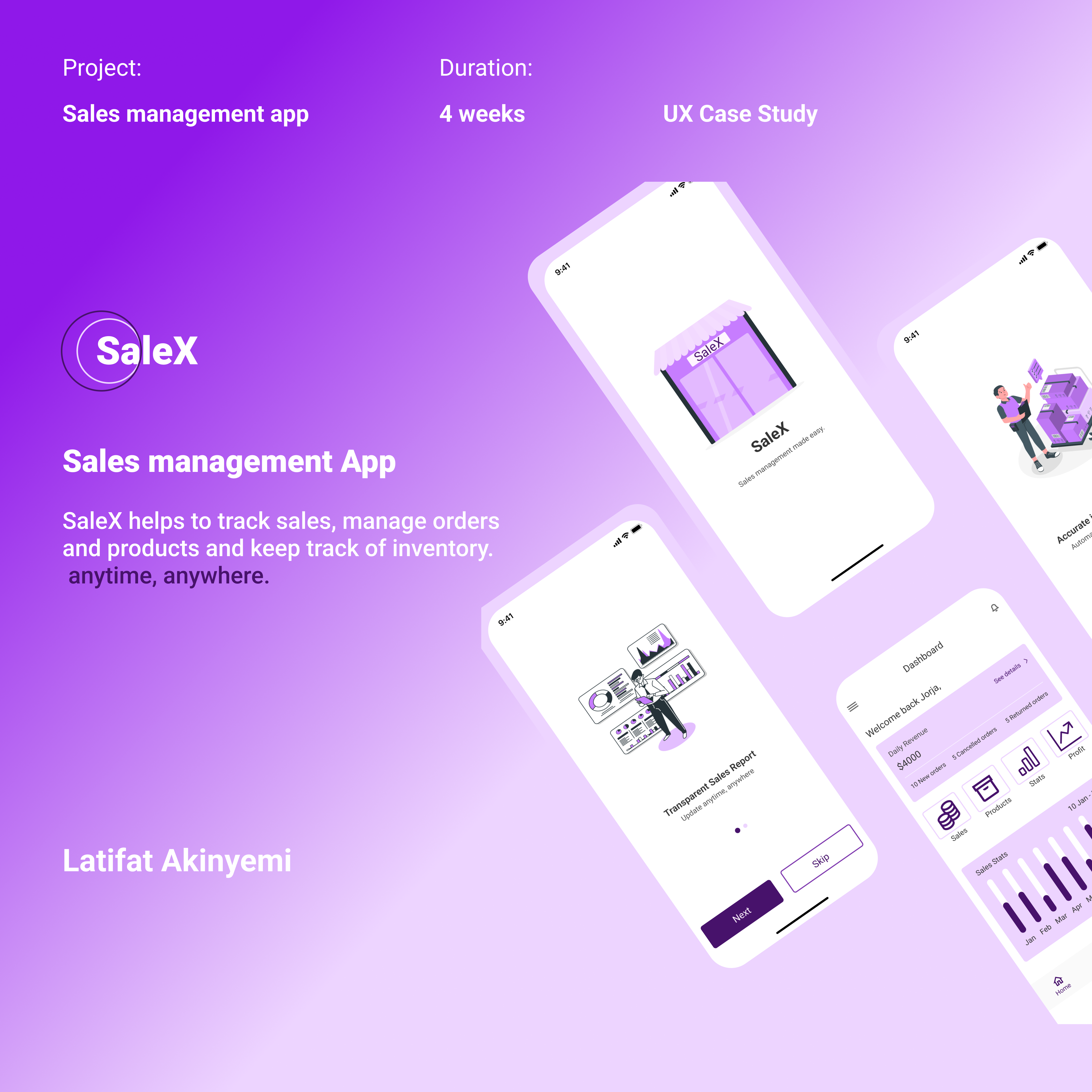 Sales Management App by Latifat Akinyemi on Dribbble