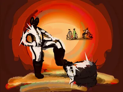 Self harm graphic design illustration