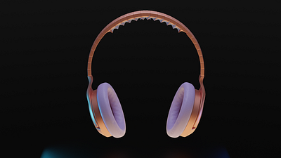 3D Headphones Design 3d animation branding graphic design illustration logo ui vector