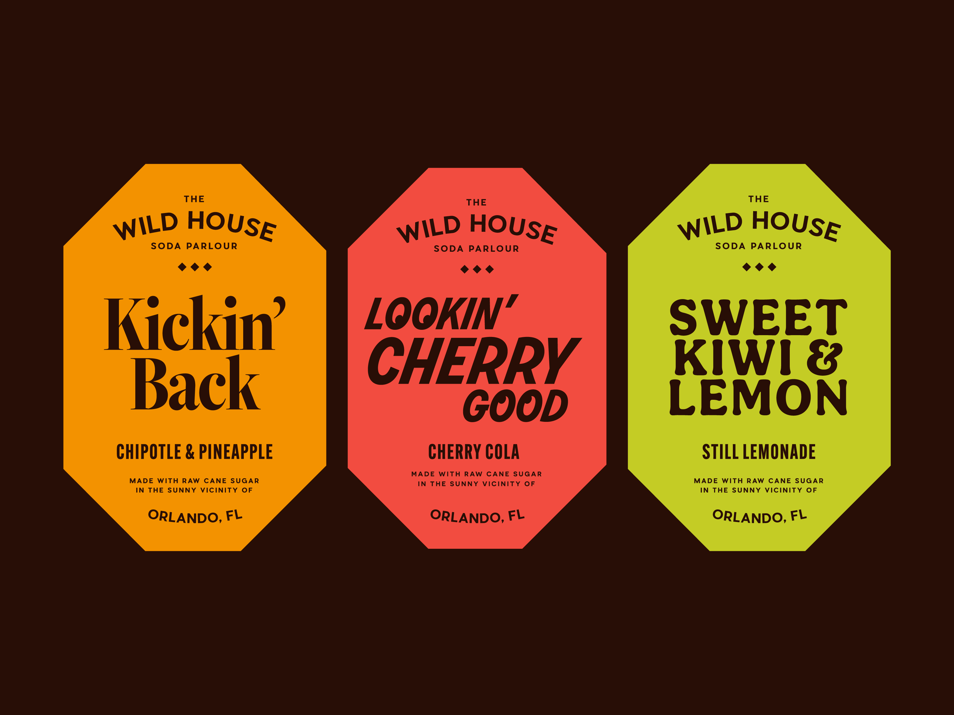 Example of Wild House Soda labels 1