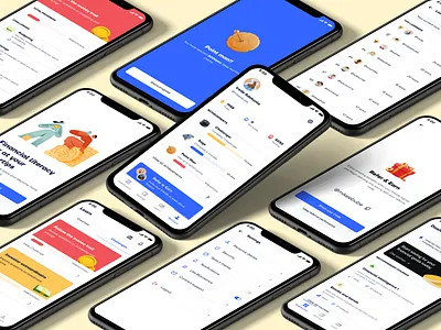 Sayve - A Financial Literacy app app design fintech minimal ui ux
