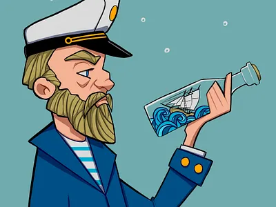 Captain of this vessel illustration
