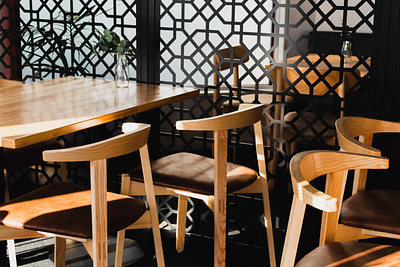 Decorative Geometric Wall Divider design interior spatial