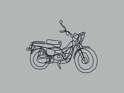 hyper cub artline branding cub design doodle drawing honda illustration logo motor supercub ui