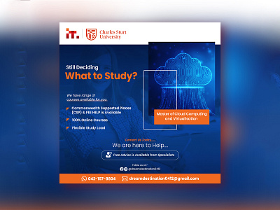 Charles Sturt University Banner Design | Social Media Design awesome banner banner bazaar bannerbazaar classy creative banner design facebook google ad banner illustration instagram latest logo minimal modern post social media ads social media banner trending university
