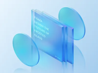 Figma - Design the texture of frosted glass 3d blockchain design frosted glass glass graphic design illustration meta metaverse privacy vector illustration