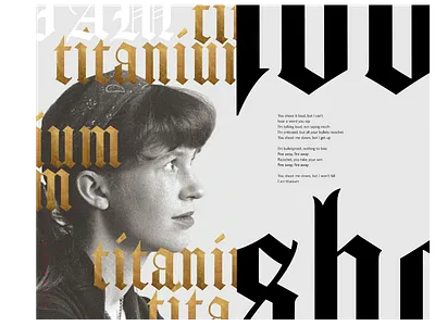 Titanium graphic design publication design typography