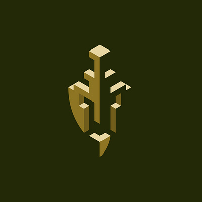 Sword Helmet Logo 3d battle grid helmet knight logo spartan sword warrior
