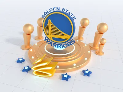 Warriors champion 3d logo