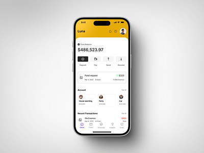 Luna - Bank App app bank app ui